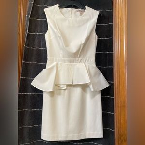 White short le egret dress